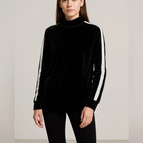 Xersion Velvet long sleeve activewear top shirt blouse Large soft luxury style - Picture 1 of 6